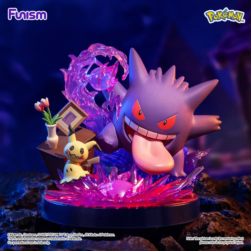 Pokemon Prime Funism Statue Figure - Gengar & Mimikyu
