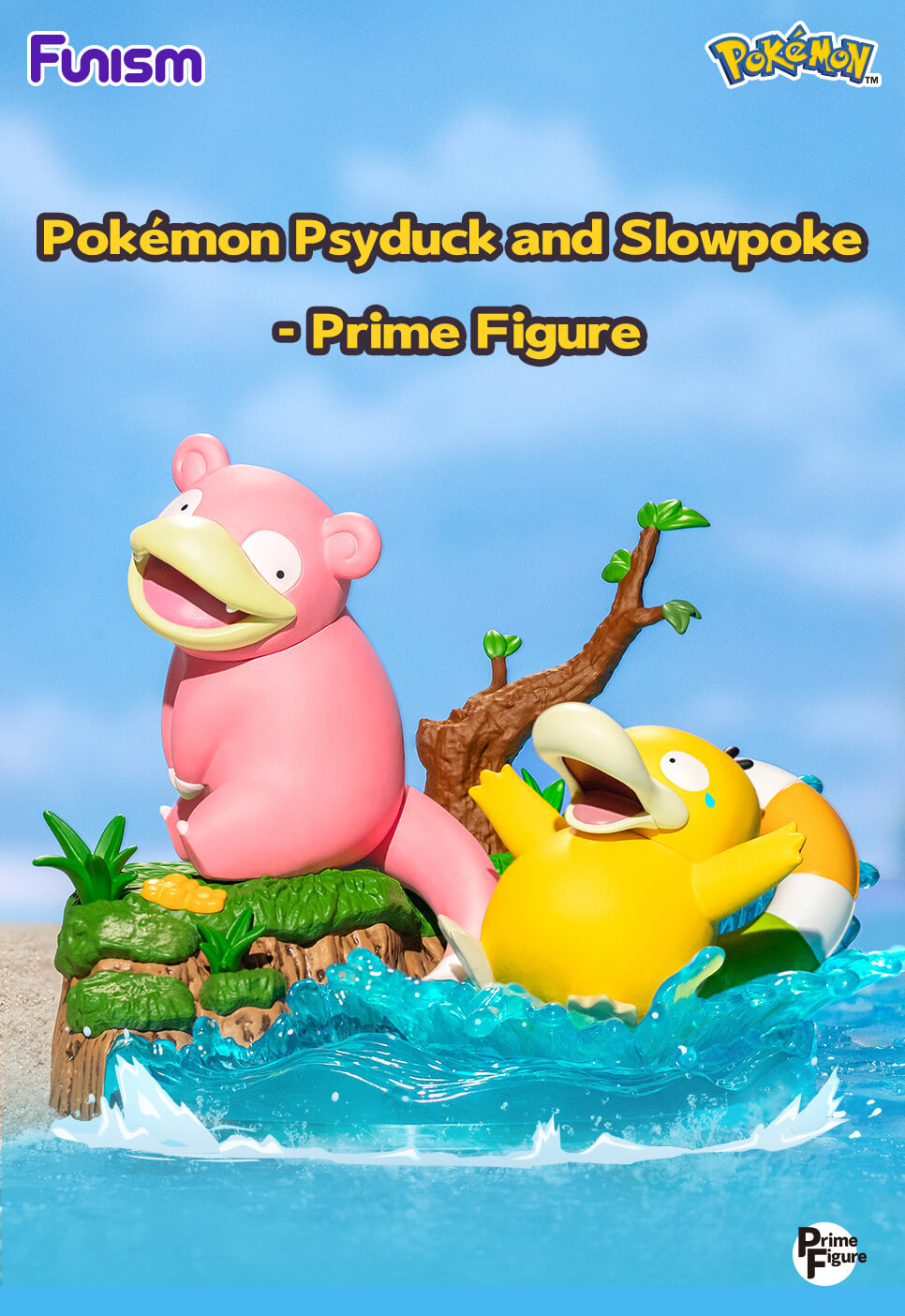 Pokemon Prime Funism Statue Figure - Psyduck and Slowpoke