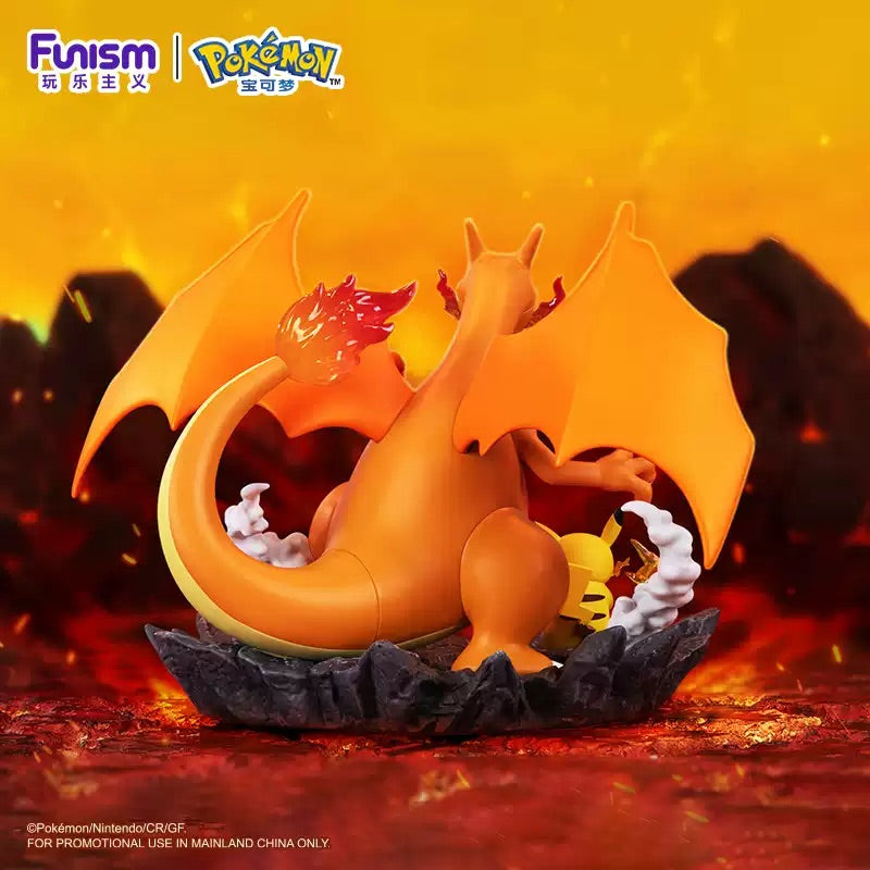 Pokemon Prime Funism Statue Figure - Charizard & Pikachu Good Buddy