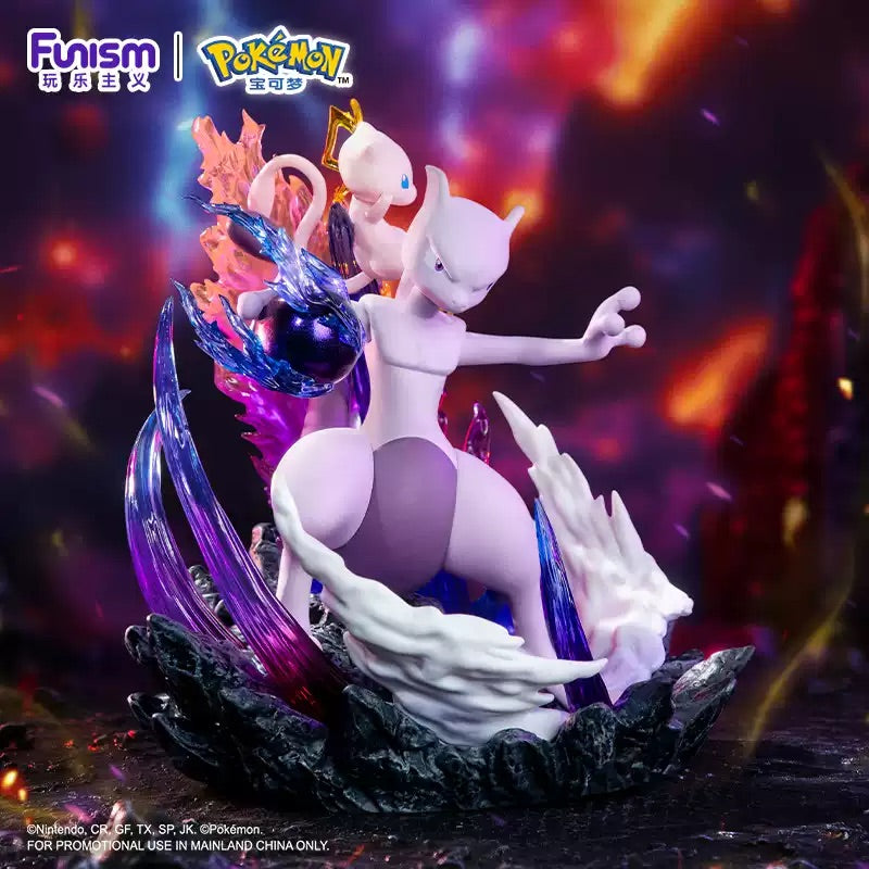 Pokemon Prime Funism Statue Figure - Mewtwo & Mew Partners