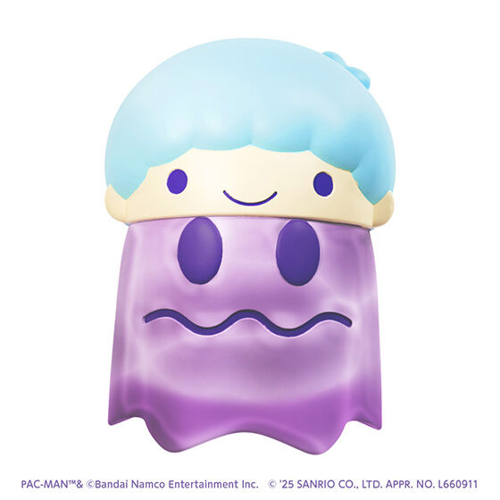 Pac-Man Sanrio Characters Chibi Collect Figure Vol. 2 Clear Color Ver. Gashapon Complete Set Gacha