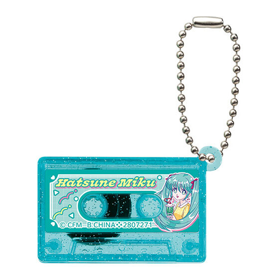 Vocaloid Hatsune Miku Cassette Tape Charm Keychain Gashapon Capsule Toy Complete Set