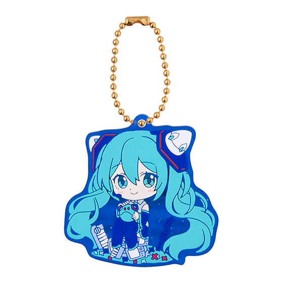 GUNDAM × MIKU Anniversary Special Project Rubber Mascot Keychain Gashapon Capsule Toy Complete Set