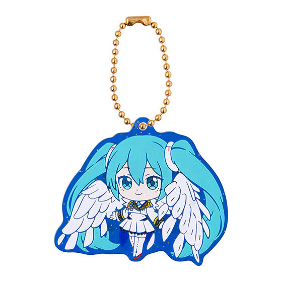 GUNDAM × MIKU Anniversary Special Project Rubber Mascot Keychain Gashapon Capsule Toy Complete Set