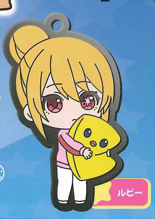 Oshi no Ko Pieyon Ga Ippai Rubber Strap Keychain Gacha Gashapon Complete Set