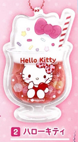 Sanrio Characters Acrylic Charm Clear Case Cream Soda Design Gacha Gashapon Complete Set
