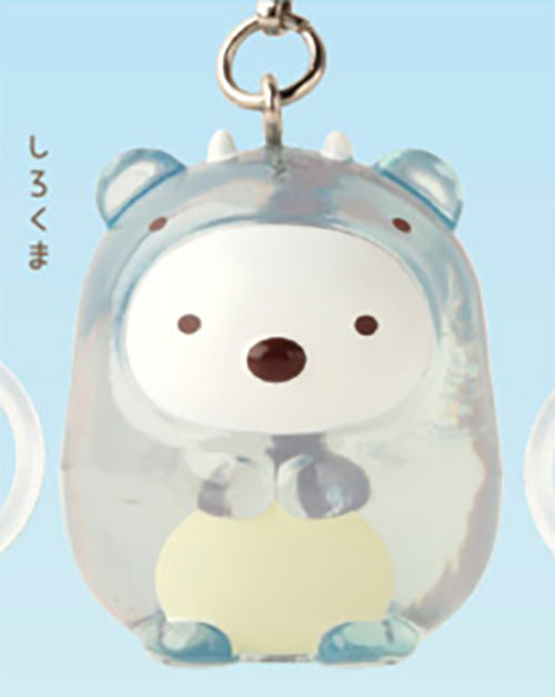 Sumikko Gurashi Sumikkosaurus Clear Mascot Charm Keychain Gacha Gashapon Complete Set