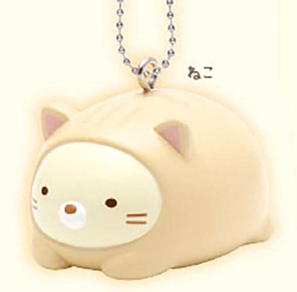 Sumikko Gurashi Become a Cat Mascot Keychain 2 Gacha Gashapon Complete Set