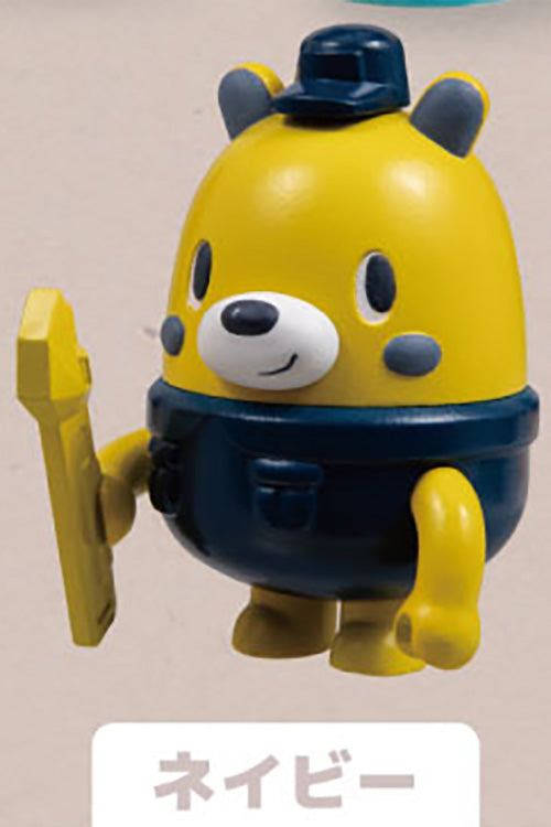 Working Bear Mascot Mini Figure Gacha Gashapon Complete Set