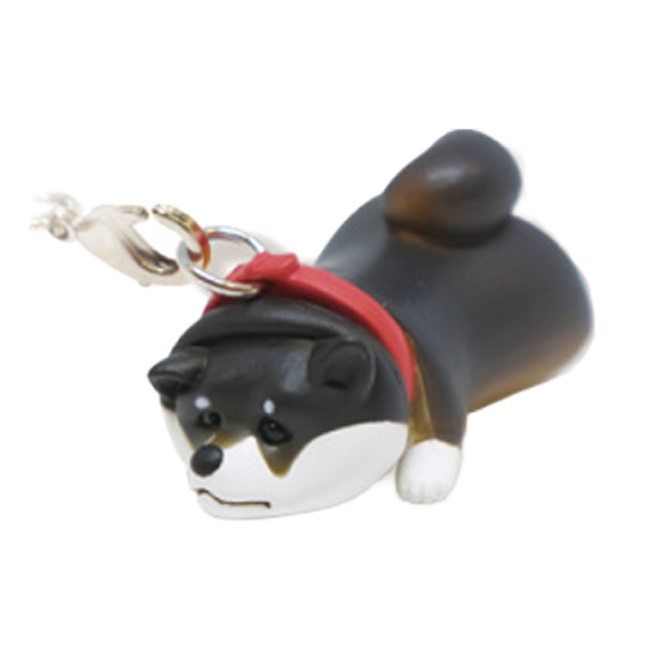 Refusal Dog Strap Shiba Inu Walking on Leash Keychain Gashapon Capsule Toy Complete Set