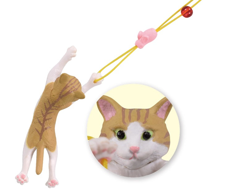 Cat Jump Mascot Keychain Strap Figure Gashapon Complete Set Gacha