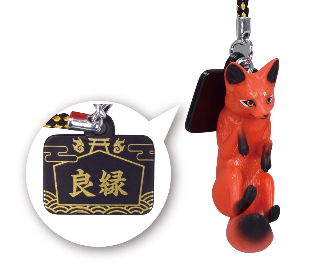 Wagitsune Netsuke Japanese Kitsune Fox Keychain Strap Gacha Gashapon Complete Set