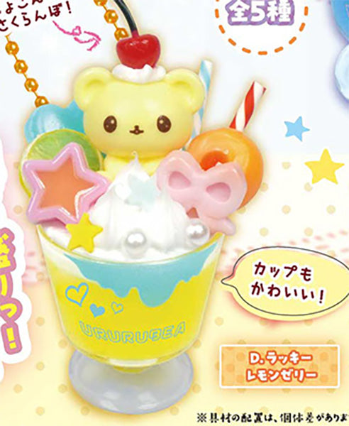 Whip! Animal Deco Sweets Mascot ~ Ururu Bear ~ Figure Gacha Gashapon Complete Set