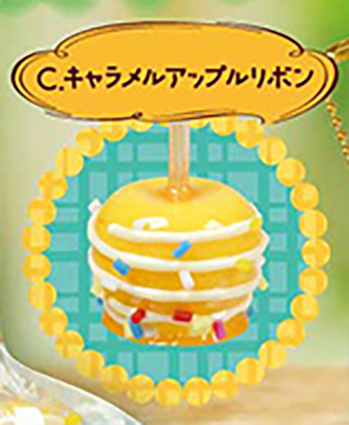Decoration! Apple Candy Mascot 2 Figure Keychain Gacha Gashapon Complete Set