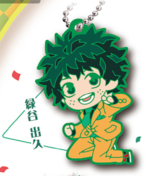 Defo Raba My Hero Academia Party Time! Rubber Keychain Gacha Gashapon Complete Set