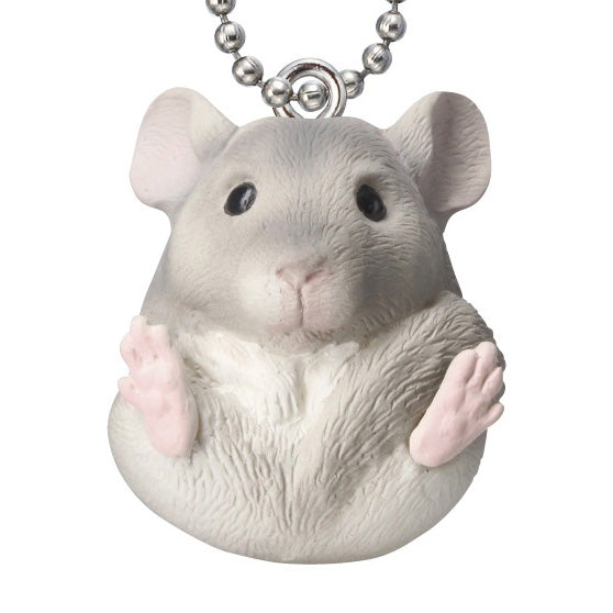 Manmaru Nezumizu Round Animals Mouse Mascot Figure Keychain Gacha Gashapon Complete Set