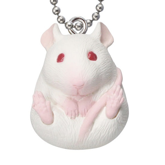 Manmaru Nezumizu Round Animals Mouse Mascot Figure Keychain Gacha Gashapon Complete Set