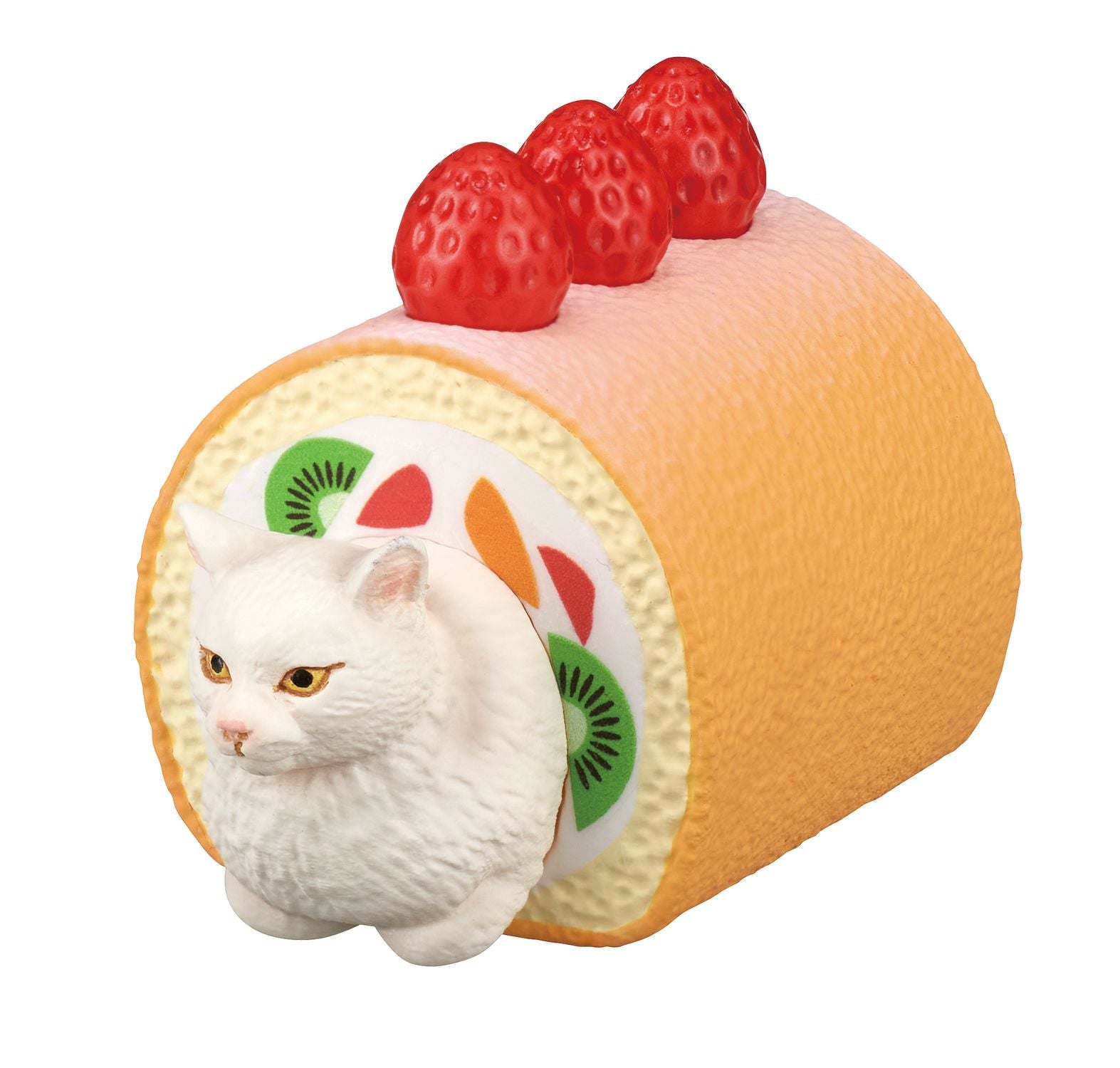 Nekobu Cat Club Sweets Nyanko Cushion Figure 2 Gacha Gashapon Complete Set
