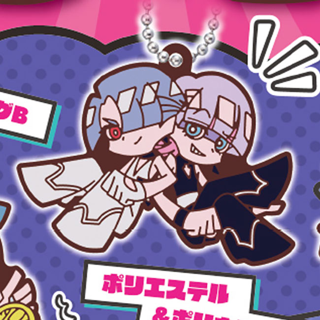 New PANTY & STOCKING with GARTERBELT Sutten Kororin Rubber Mascot Keychain Gashapon Capsule Toy Complete Set