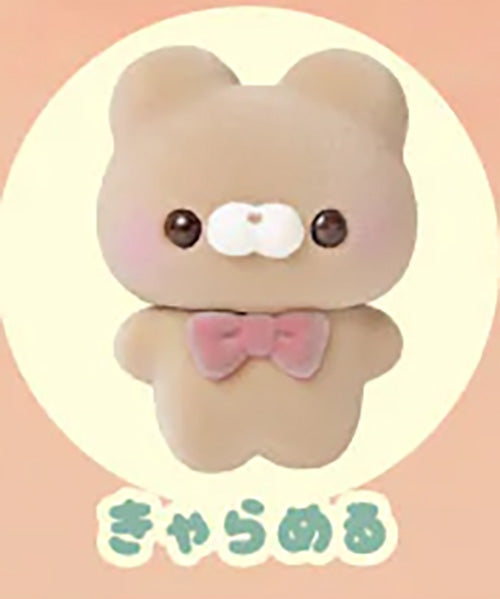 Sukutto Tacchi-san Fuwa Fuwa Sofubi Mascot Fuzzy Vinyl Figure ~Kuma-san and Friends~ Gacha Gashapon Complete Set