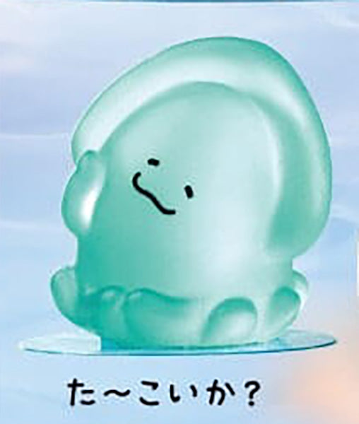 Yawaraka Ika? 2 Soft Squid Mochi Figure Gacha Gashapon Complete Set
