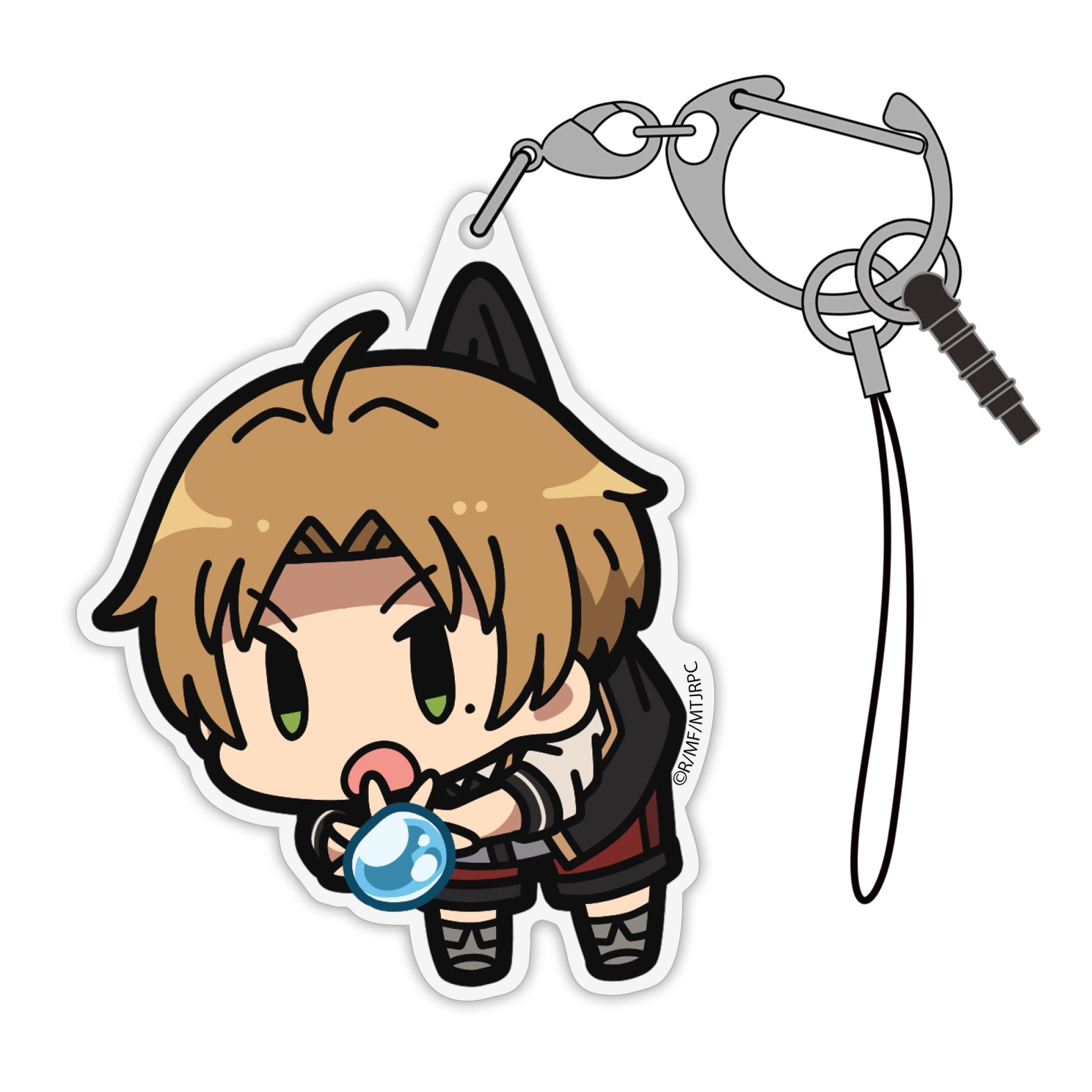 Mushoku Tensei Jobless Reincarnation - Rudeus - Tsumamare Pinched Acrylic Strap Keychain