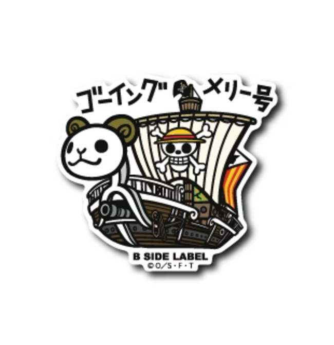 Official One Piece B-Side Label Japan Sticker - Going Merry