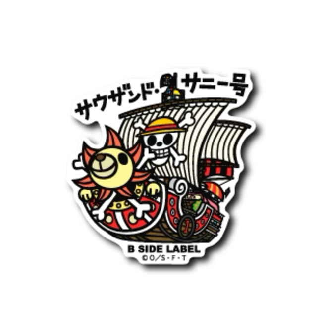 Official One Piece B-Side Label Japan Sticker - Thousand Sunny