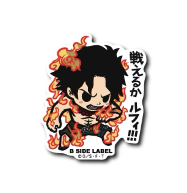 Official One Piece B-Side Label Japan Sticker - Ace