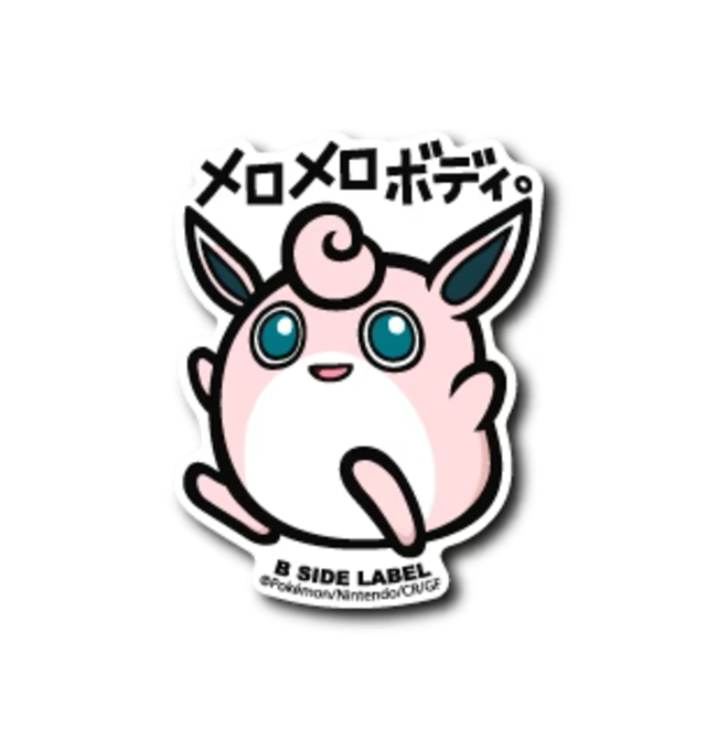 Official Pokemon B-Side Label Japan Sticker - Wigglytuff