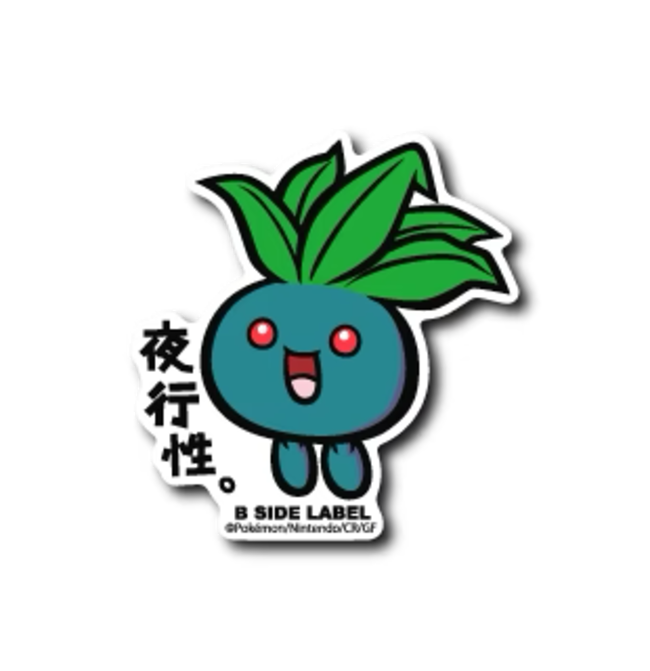 Official Pokemon B-Side Label Japan Sticker - Oddish