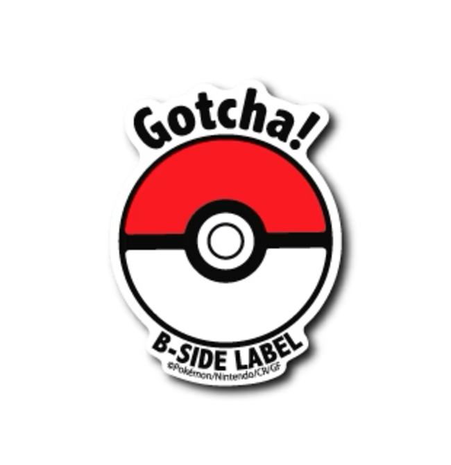 Official Pokemon B-Side Label Japan Sticker - Pokeball