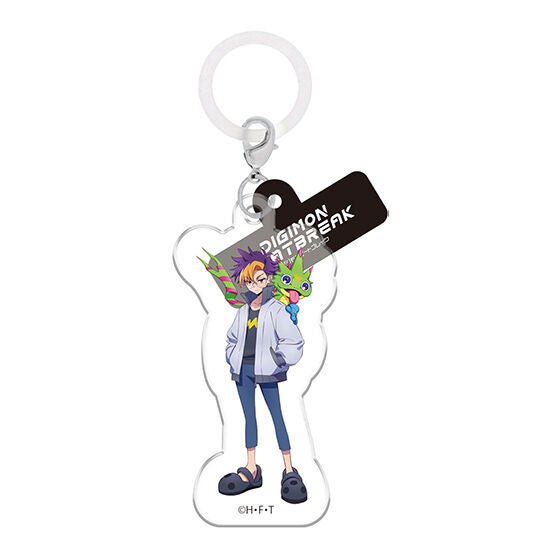 Digimon Beatbreak Flat Mejirushi Marker Accessory Acrylic Keychain Charm Gashapon Complete Set Gacha - GPN-BAN-0054SET