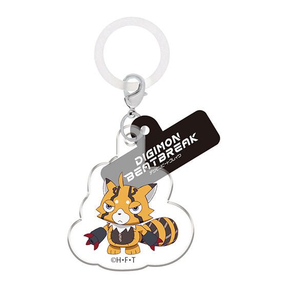 Digimon Beatbreak Flat Mejirushi Marker Accessory Acrylic Keychain Charm Gashapon Complete Set Gacha - GPN-BAN-0054SET