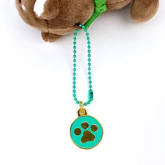 Faithful Dog Mochishiba Plush Keychain w/ Charm - Anko - SK Japan - PLU-SKJ-0005
