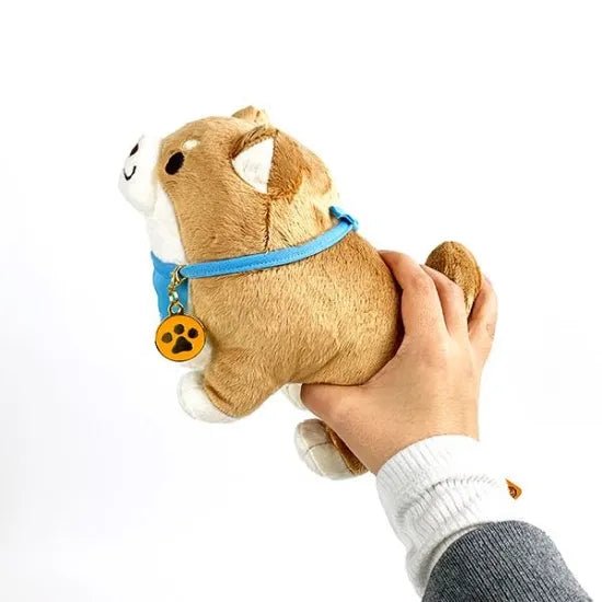 Faithful Dog Mochishiba Plush w/ Charm - Monaka - SK Japan - PLU-SKJ-0009