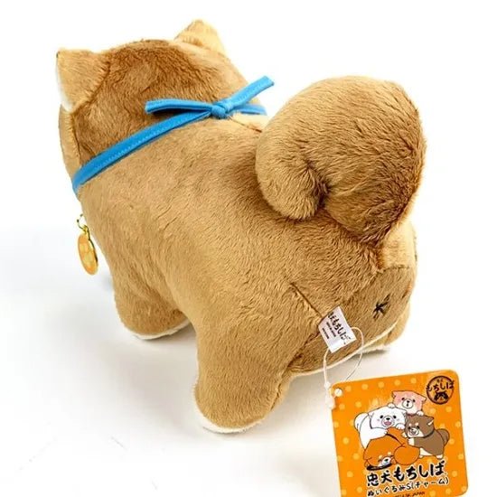Faithful Dog Mochishiba Plush w/ Charm - Monaka - SK Japan - PLU-SKJ-0009