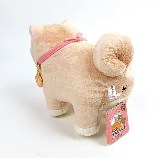 Faithful Dog Mochishiba Plush w/ Charm - Sakura - SK Japan - PLU-SKJ-0008