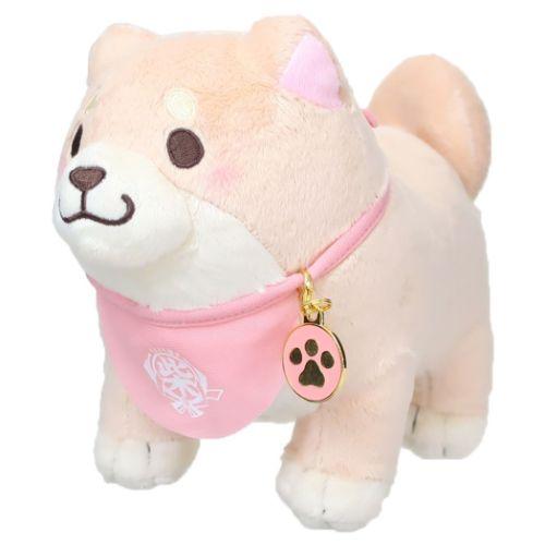 Faithful Dog Mochishiba Plush w/ Charm - Sakura - SK Japan - PLU-SKJ-0008