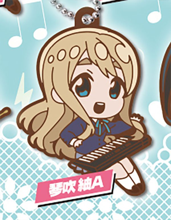 K - ON! Defo Raba! Rubber Keychain Gashapon Complete Set Gacha - GPN-TTA-0101SET