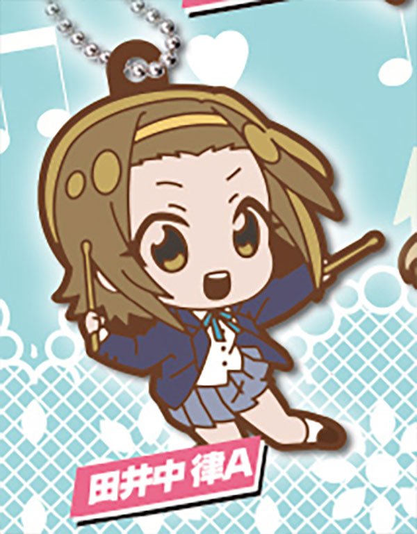 K - ON! Defo Raba! Rubber Keychain Gashapon Complete Set Gacha - GPN-TTA-0101SET