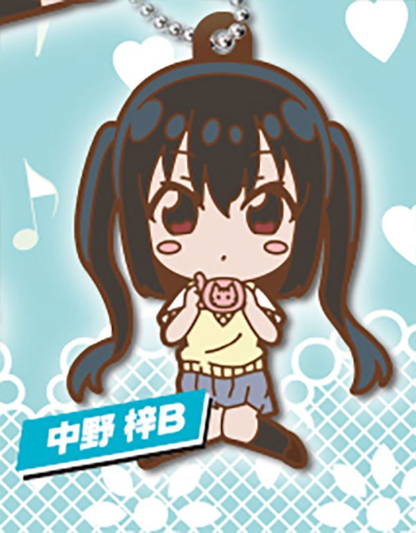 K - ON! Defo Raba! Rubber Keychain Gashapon Complete Set Gacha - GPN-TTA-0101SET