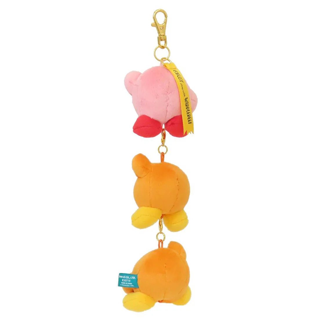 Kirby Play with Waddle Dee Mascot Preparation Exercises Keychain Plush - PLU-SAN-0031