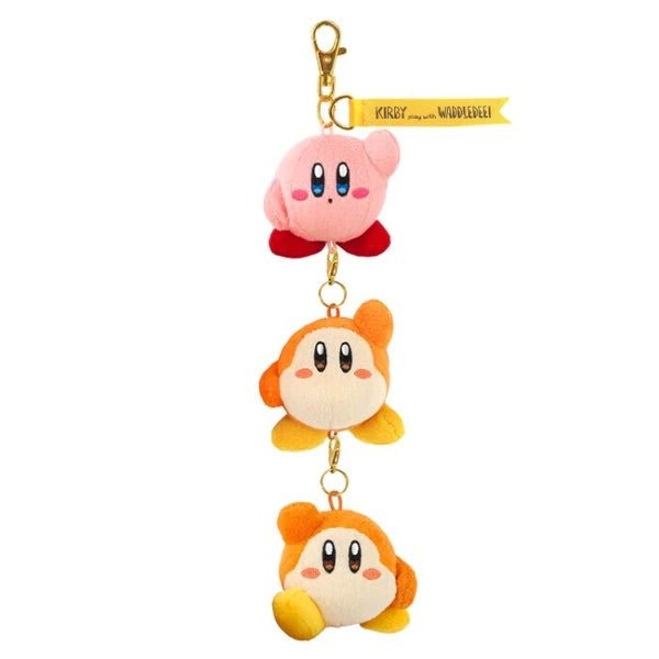 Kirby Play with Waddle Dee Mascot Preparation Exercises Keychain Plush - PLU-SAN-0031