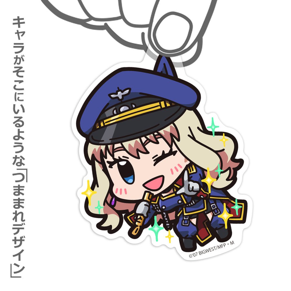 Macross F - Sheryl Nome - Tsumamare Pinched Acrylic Strap Keychain - KEY-COS-0049