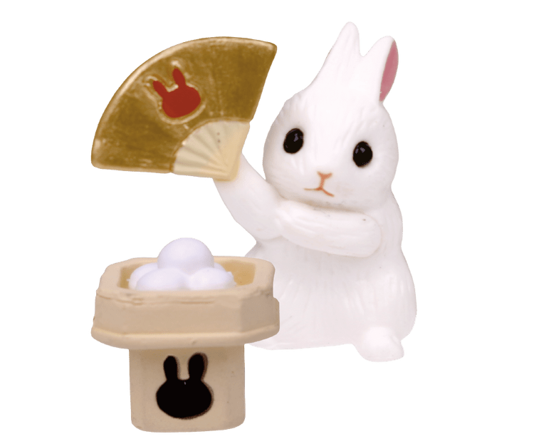 Mochi Pounding Bunny Rabbit Mini Figure Gashapon Complete Set Gacha - GPN-TAR-0007SET