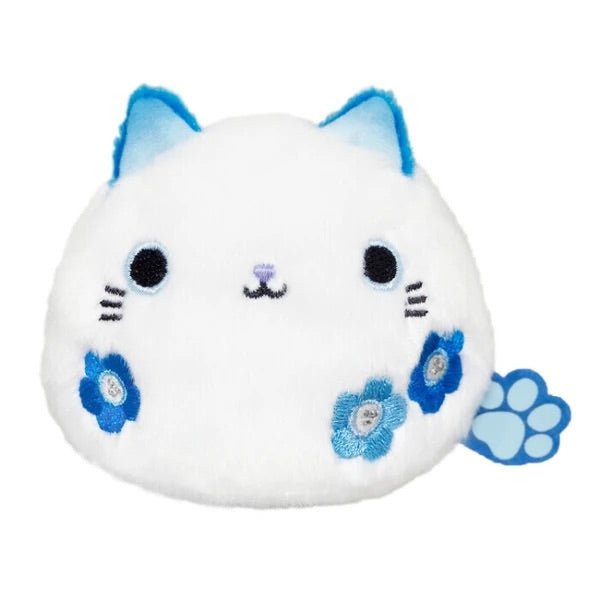 Neko Dango Plush Cat - Baby Blue Eyes Flower - PLU-SAN-0025
