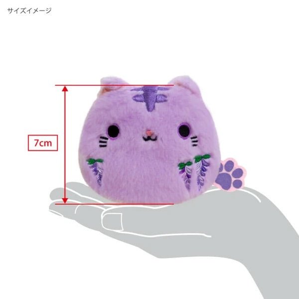 Neko Dango Plush Cat - Wisteria Flower - PLU-SAN-0026