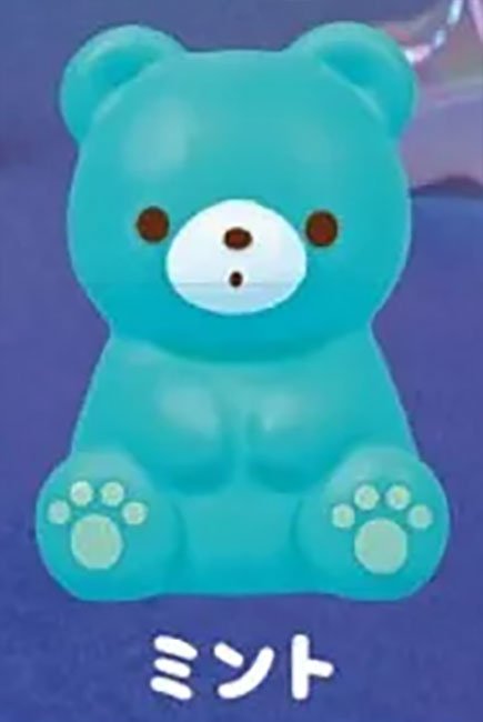Osuwari Kumasan Sofubi Light 2 Sitting Bear Vinyl Figure Gashapon Complete Set Gacha - GPN-YEL-0030SET