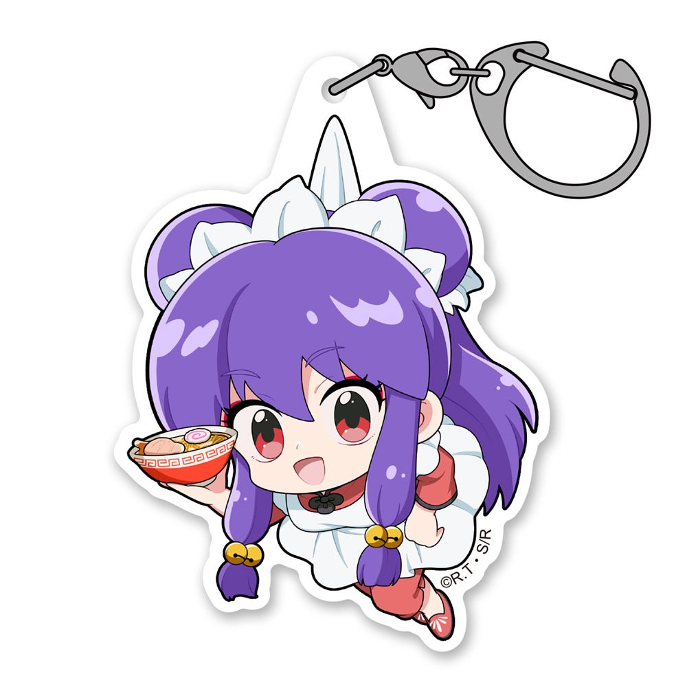Ranma 1/2 - Shampoo - Tsumamare Pinched Acrylic Strap Keychain - KEY-COS-0067